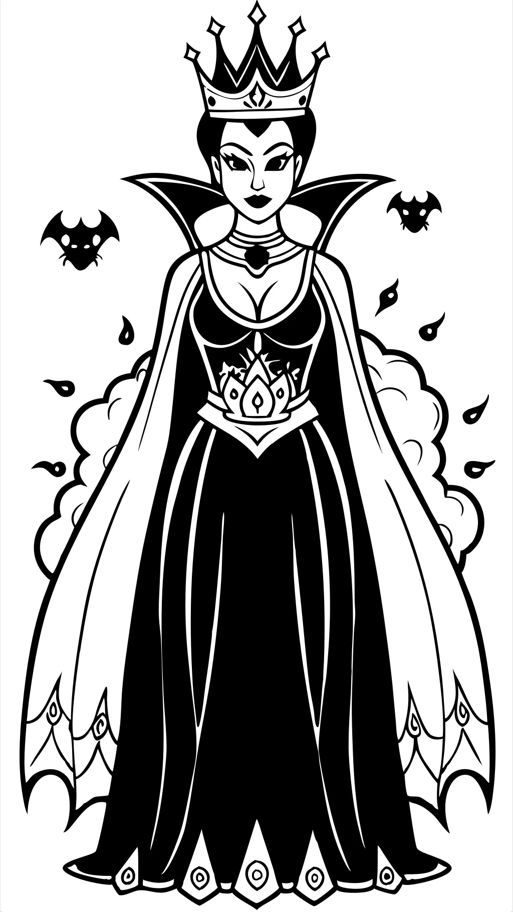 evil queen coloring pages